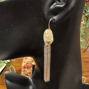 Chic Gold Tassel Earrings